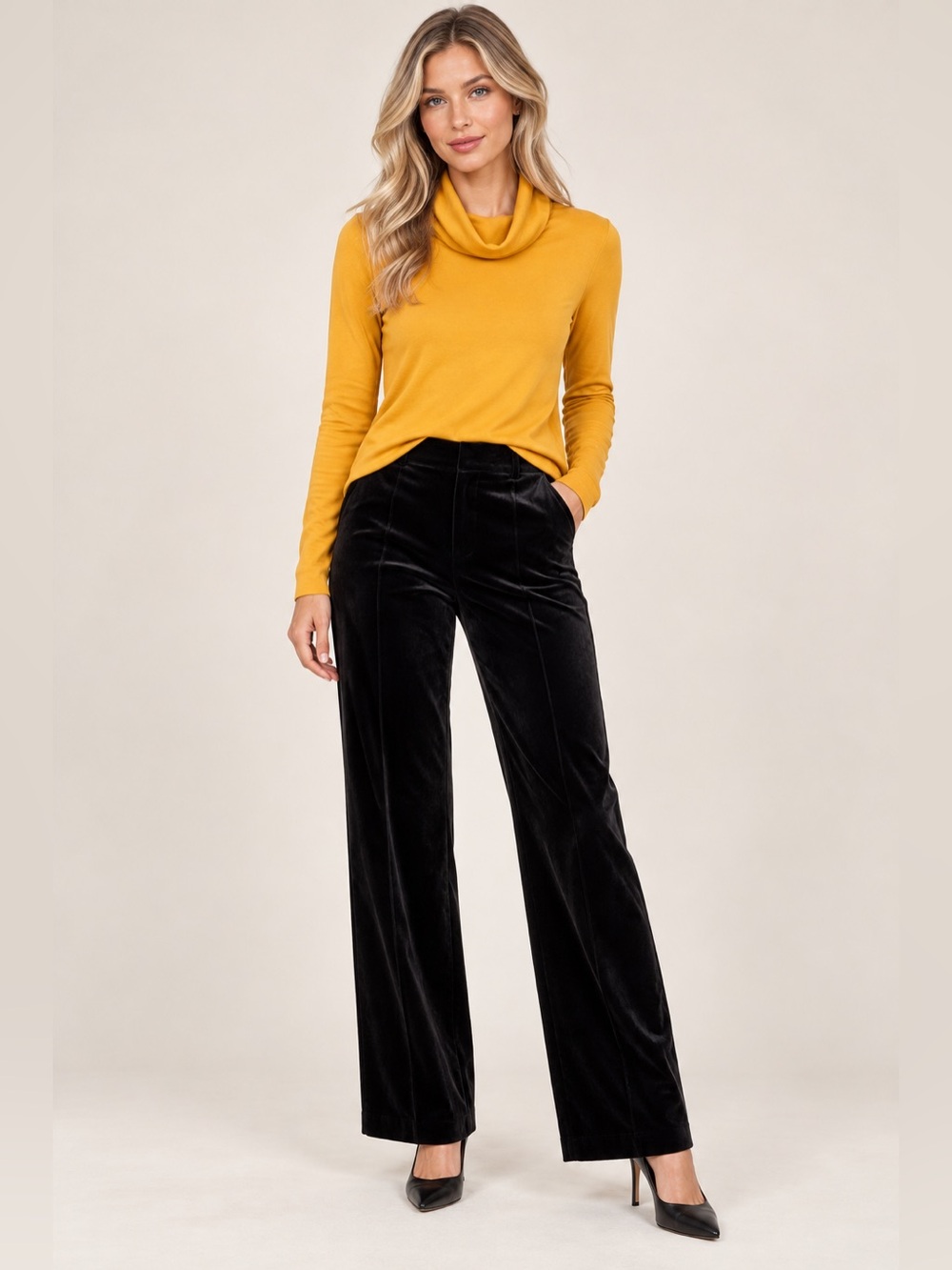 Banana Republic Mustard Yellow Turtleneck Sweater
